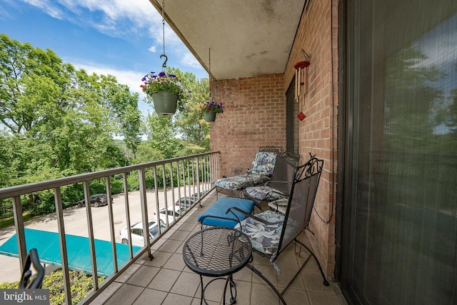 1655 Oakwood Dr Unit N323, Narberth, PA 19072 - balcony featuring view of pool area