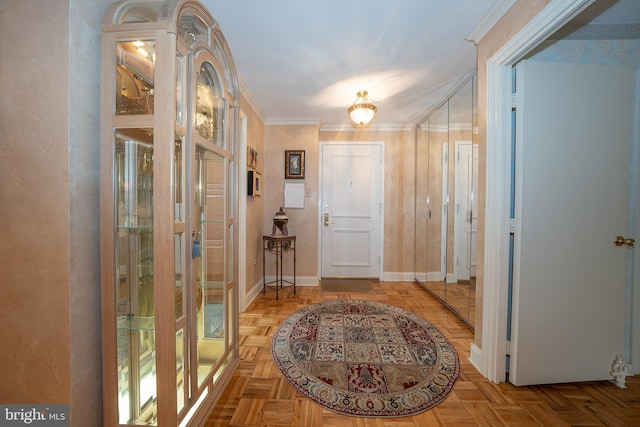 1655 Oakwood Dr Unit N323, Narberth, PA 19072 - foyer entrance with ornamental molding and baseboards