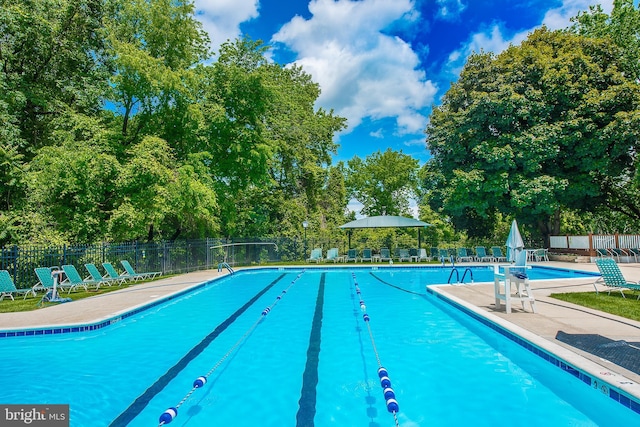 1655 Oakwood Dr Unit N323, Narberth, PA 19072 - community pool featuring a patio and view of scattered trees