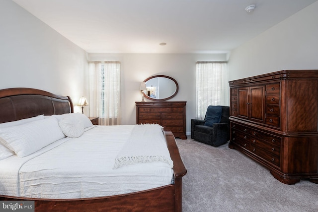bedroom featuring carpet flooring