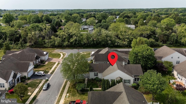 aerial perspective of suburban area