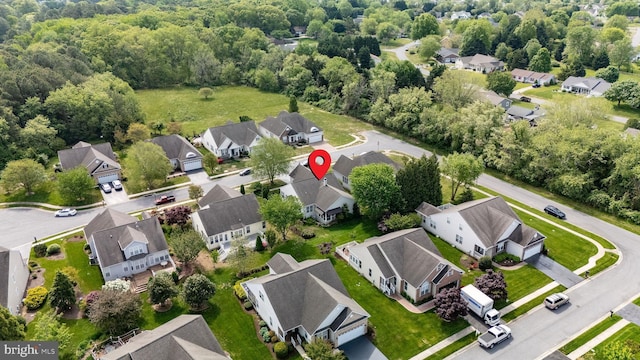 aerial perspective of suburban area
