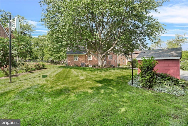 view of grassy yard