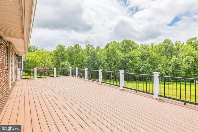 7290 Southern Maryland Blvd, Owings, MD 20736 - deck featuring a lawn