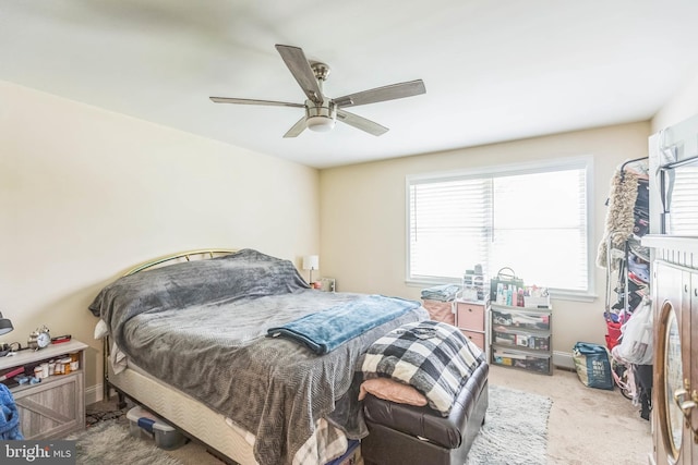7290 Southern Maryland Blvd, Owings, MD 20736 - bedroom with carpet floors, a ceiling fan, and baseboards