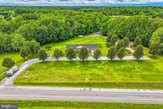 7290 Southern Maryland Blvd, Owings, MD 20736 - aerial view of property and surrounding area with a heavily wooded area