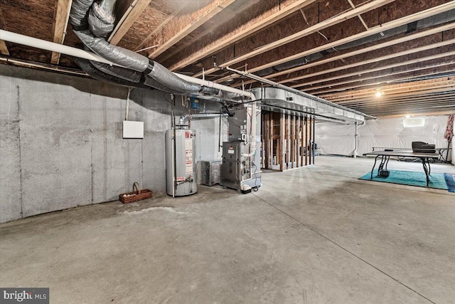 13324 John Martin Dr, Williamsport, MD 21795 - unfinished basement featuring water heater