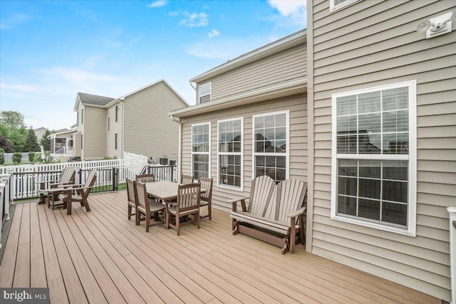 13324 John Martin Dr, Williamsport, MD 21795 - wooden deck with outdoor dining area