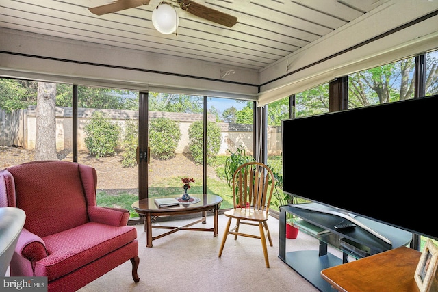 sunroom / solarium with plenty of natural light