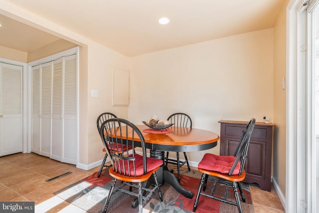 22 N Browning Ave, Somerdale, NJ 08083 - tiled dining area featuring recessed lighting and baseboards