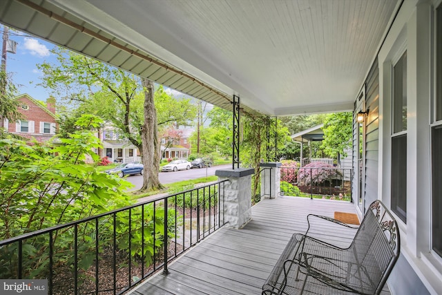 4311 Ellicott St NW, Washington, DC 20016 - wooden terrace with covered porch