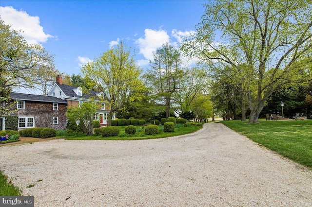 view of dirt / gravel road