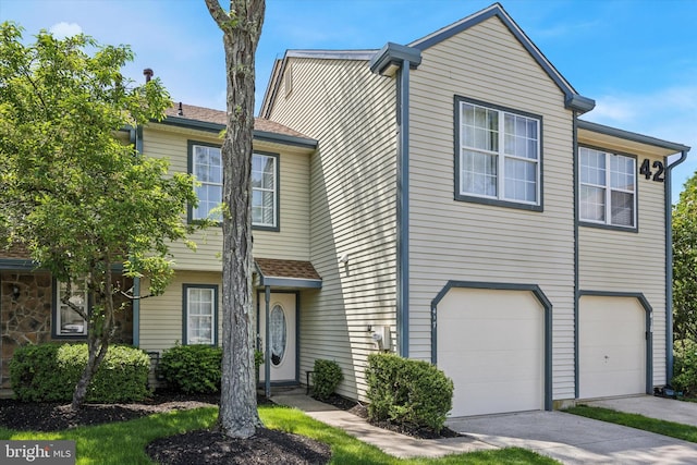 417 Jamestown Ct, Mount Laurel, NJ 08054 - townhome / multi-family property featuring a garage and driveway