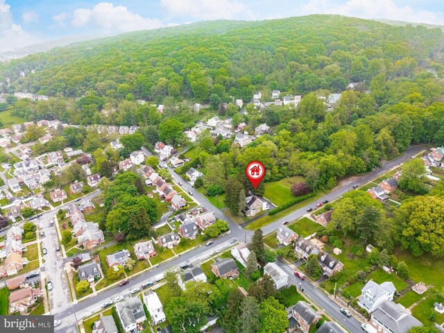 1050 Moravia St, Fountain Hill, PA 18015 - drone / aerial view with a residential view and a view of trees