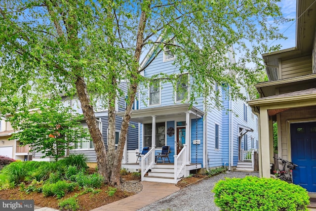 541 Second St, Annapolis, MD 21403 - view of front of house featuring covered porch
