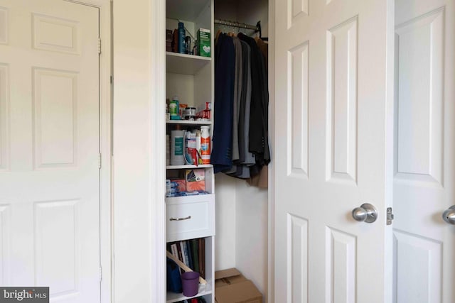 view of closet
