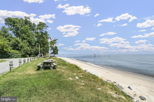 4111 Bayside Rd, Chesapeake Beach, MD 20732 - water view featuring local beach