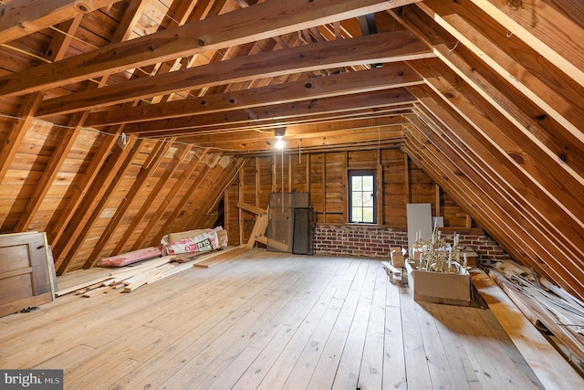 view of attic