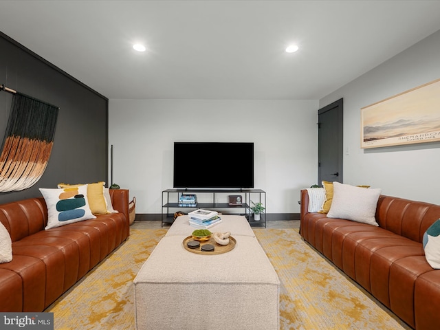 209 Hogan Dr, Basye, VA 22810 - living area with recessed lighting and baseboards
