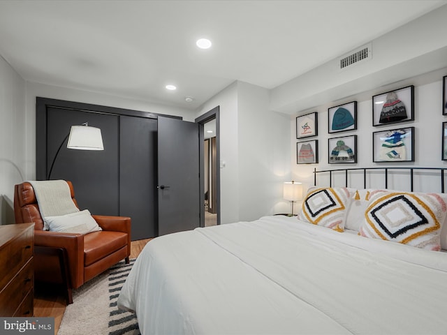 209 Hogan Dr, Basye, VA 22810 - bedroom featuring wood finished floors and recessed lighting