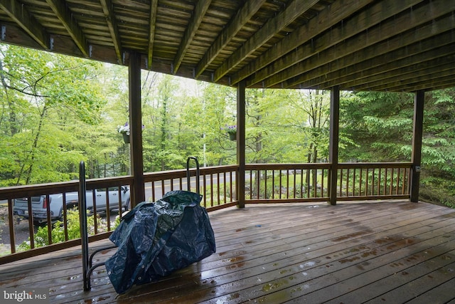 2119 Rock Lodge Rd, Mc Henry, MD 21541 - wooden deck with a view of trees