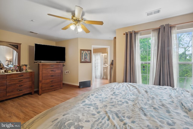 5533 Westcott Cir, Frederick, MD 21703 - bedroom with wood finished floors, baseboards, and a ceiling fan