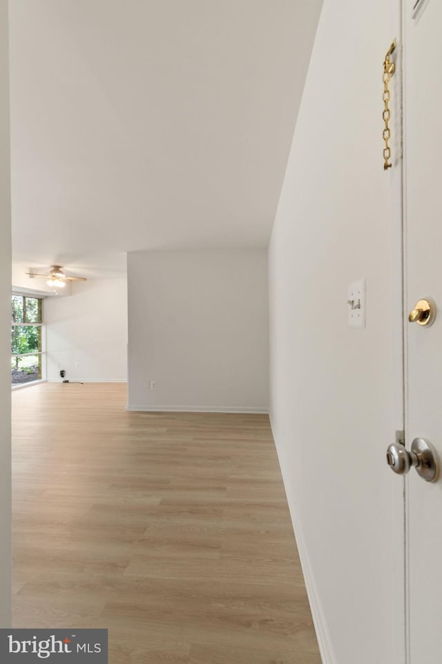4931 Americana Dr Unit 4931B, Annandale, VA 22003 - corridor featuring light wood finished floors and baseboards