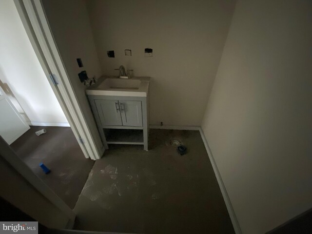 2710 Jefferson St, Baltimore, MD 21205 - bathroom featuring vanity and baseboards