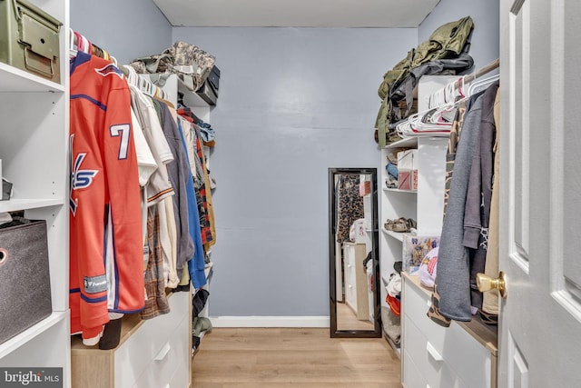 486 Round Up Rd, Lusby, MD 20657 - walk in closet featuring light wood-style floors