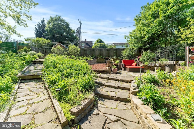 view of patio / terrace featuring a fenced backyard