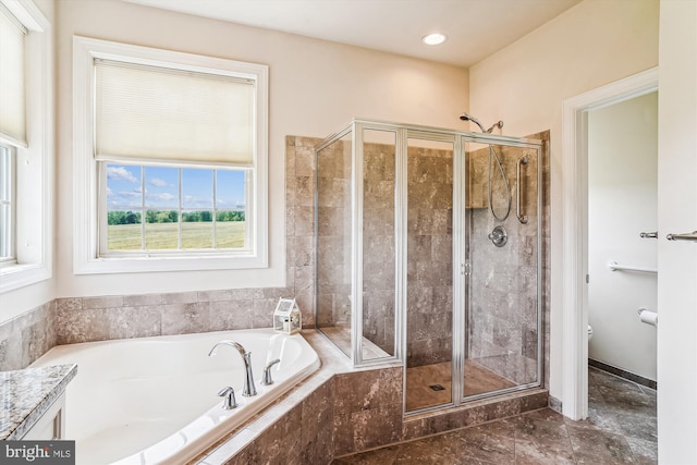 10809 Glowing Hearth Way, Monrovia, MD 21770 - full bath with a shower stall, a bath, and toilet