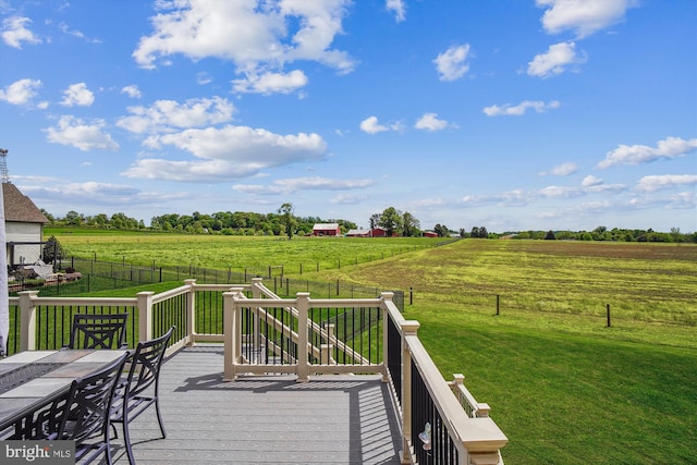 10809 Glowing Hearth Way, Monrovia, MD 21770 - wooden terrace with a view of rural / pastoral area and agricultural area