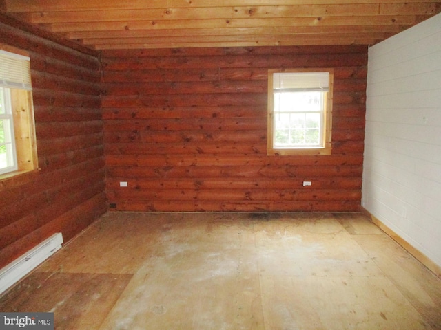 empty room featuring plenty of natural light