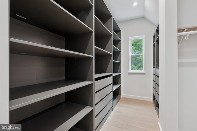 160 Union Ave, Bala Cynwyd, PA 19004 - walk in closet with light wood finished floors and vaulted ceiling