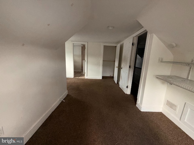 4703 Fayette Dr, Bristol, PA 19007 - hall featuring dark colored carpet and baseboards