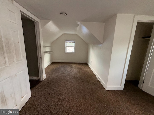 4703 Fayette Dr, Bristol, PA 19007 - bonus room featuring carpet floors, baseboards, and vaulted ceiling