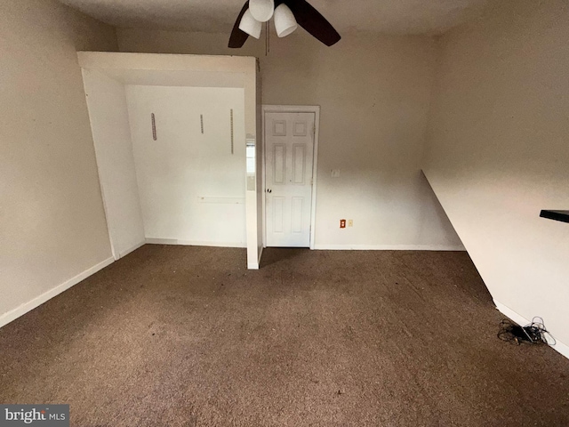 4703 Fayette Dr, Bristol, PA 19007 - carpeted spare room featuring ceiling fan and baseboards