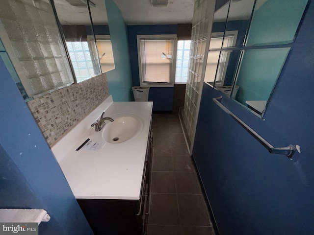 4703 Fayette Dr, Bristol, PA 19007 - bathroom featuring healthy amount of natural light, tile patterned floors, vanity, and toilet