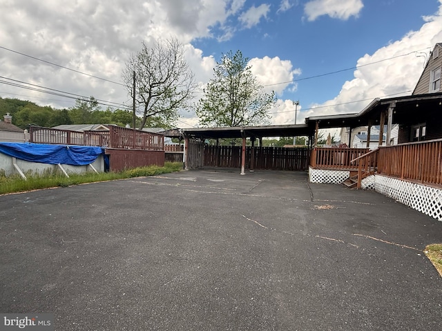 4703 Fayette Dr, Bristol, PA 19007 - view of car parking with a carport and driveway