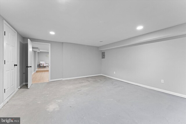 7606 Millrace Rd, Capitol Heights, MD 20743 - finished basement featuring recessed lighting and baseboards