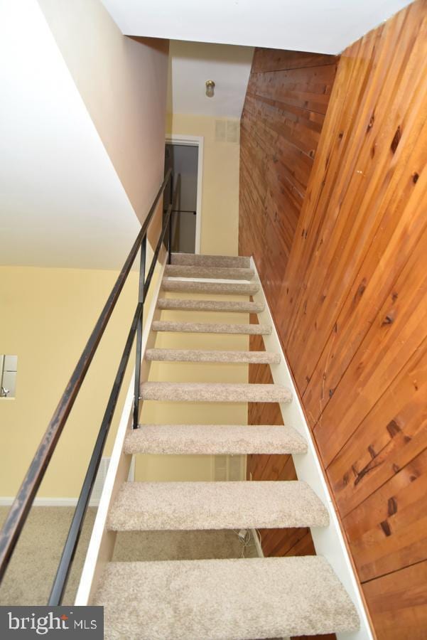 3171 Chester Grove Rd, Upper Marlboro, MD 20774 - stairway with wood walls
