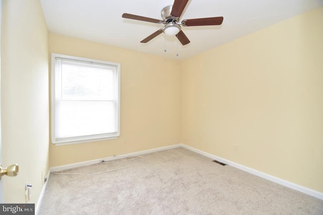 3171 Chester Grove Rd, Upper Marlboro, MD 20774 - carpeted empty room with baseboards and a ceiling fan