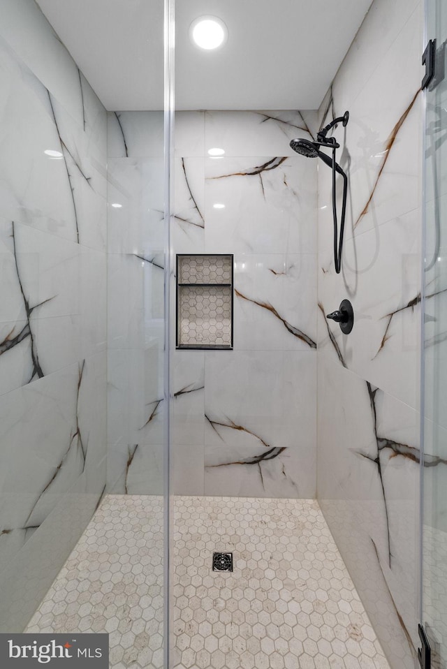 18 Haskel Dr, West Windsor, NJ 08550 - bathroom featuring a marble finish shower