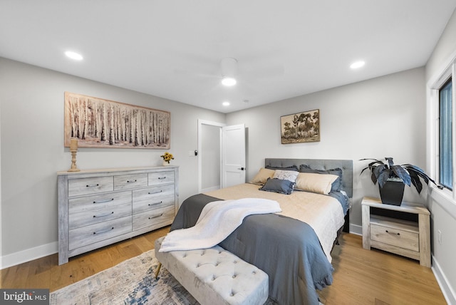 18 Haskel Dr, West Windsor, NJ 08550 - bedroom with wood finished floors, recessed lighting, and ceiling fan