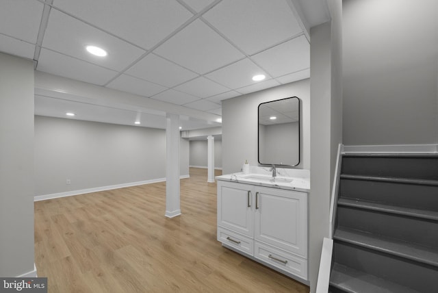 18 Haskel Dr, West Windsor, NJ 08550 - bar area with light wood finished floors, recessed lighting, and a drop ceiling