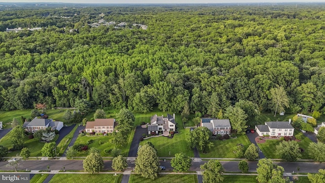 18 Haskel Dr, West Windsor, NJ 08550 - aerial view of property and surrounding area with a heavily wooded area