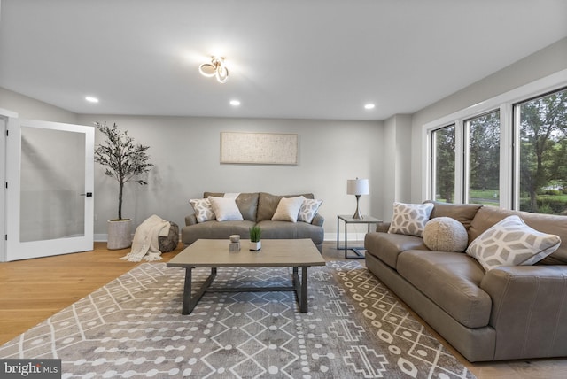 18 Haskel Dr, West Windsor, NJ 08550 - living area with recessed lighting and wood finished floors