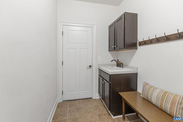 125 Highland Cir, Zion Crossroads, VA 22942 - interior space featuring baseboards and a sink