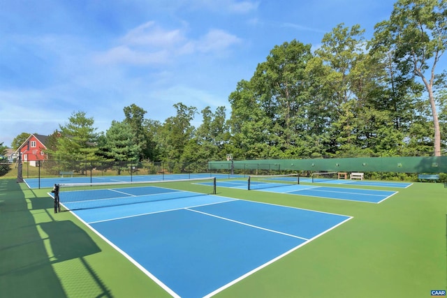 125 Highland Cir, Zion Crossroads, VA 22942 - view of tennis court featuring community basketball court and fence