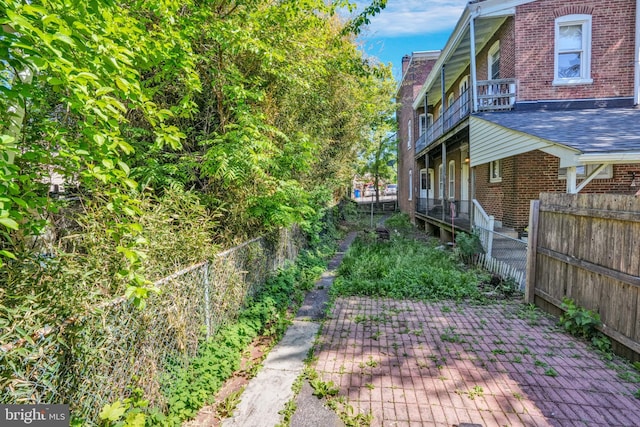 fenced backyard featuring a patio
